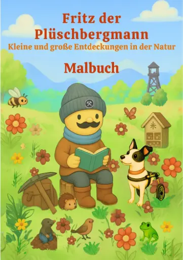 Malbuch Fritz der Plüschbergmann